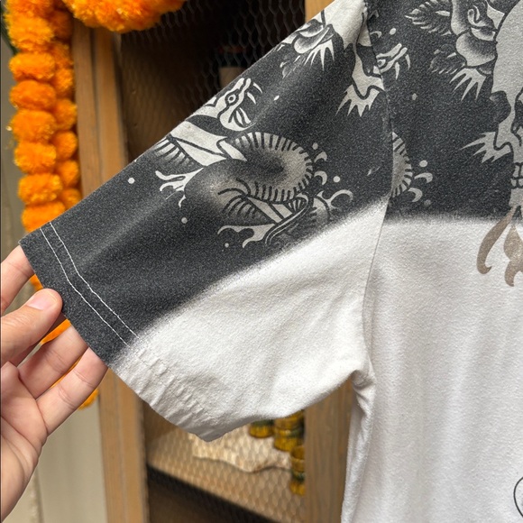 Y2K Ed Hardy x Christian Audigier Skulls T-Shirt - Picture 8 of 12